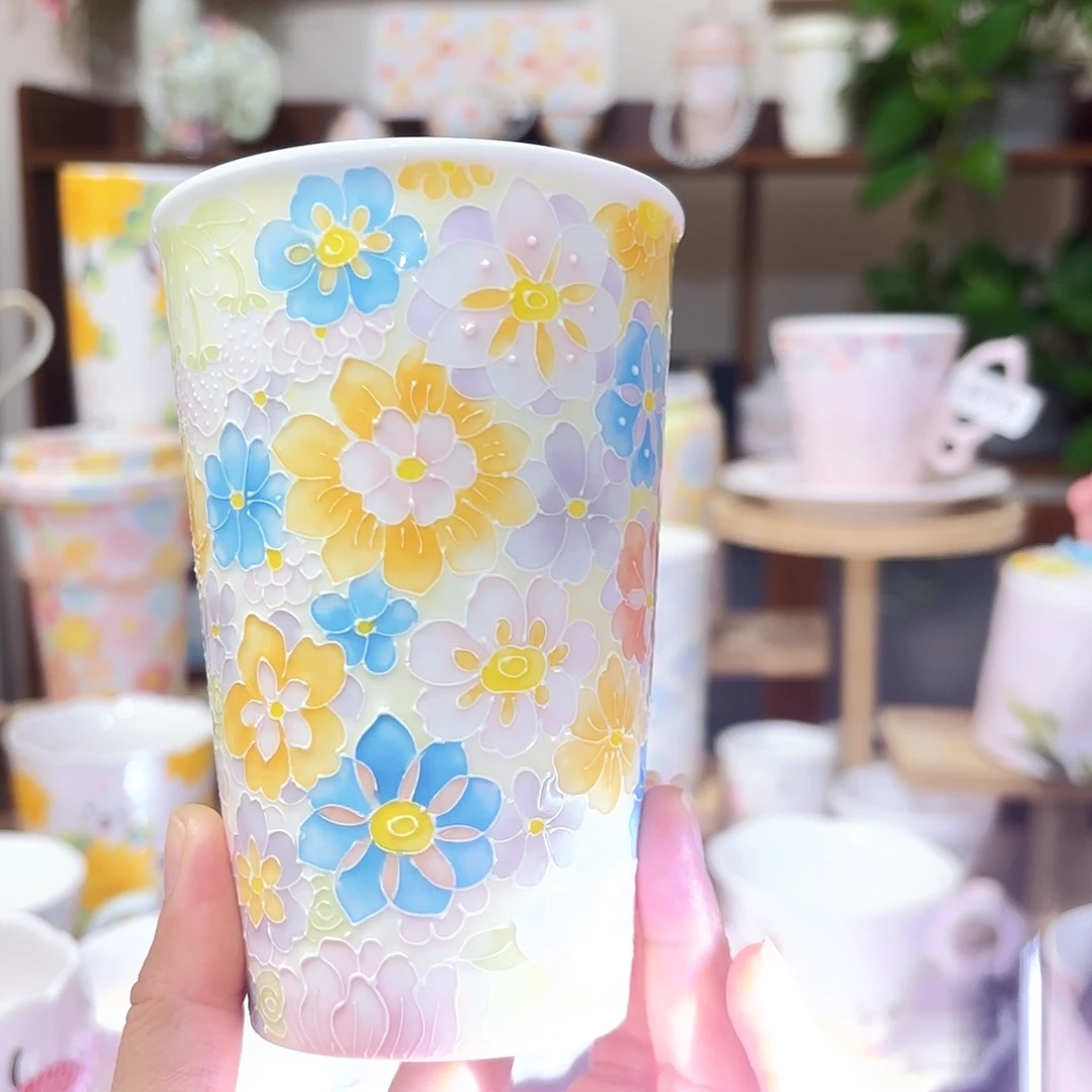 手绘创意高温釉下彩陶瓷