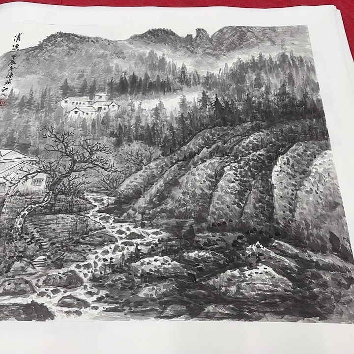 国画花鸟的翅膀是一个巨大