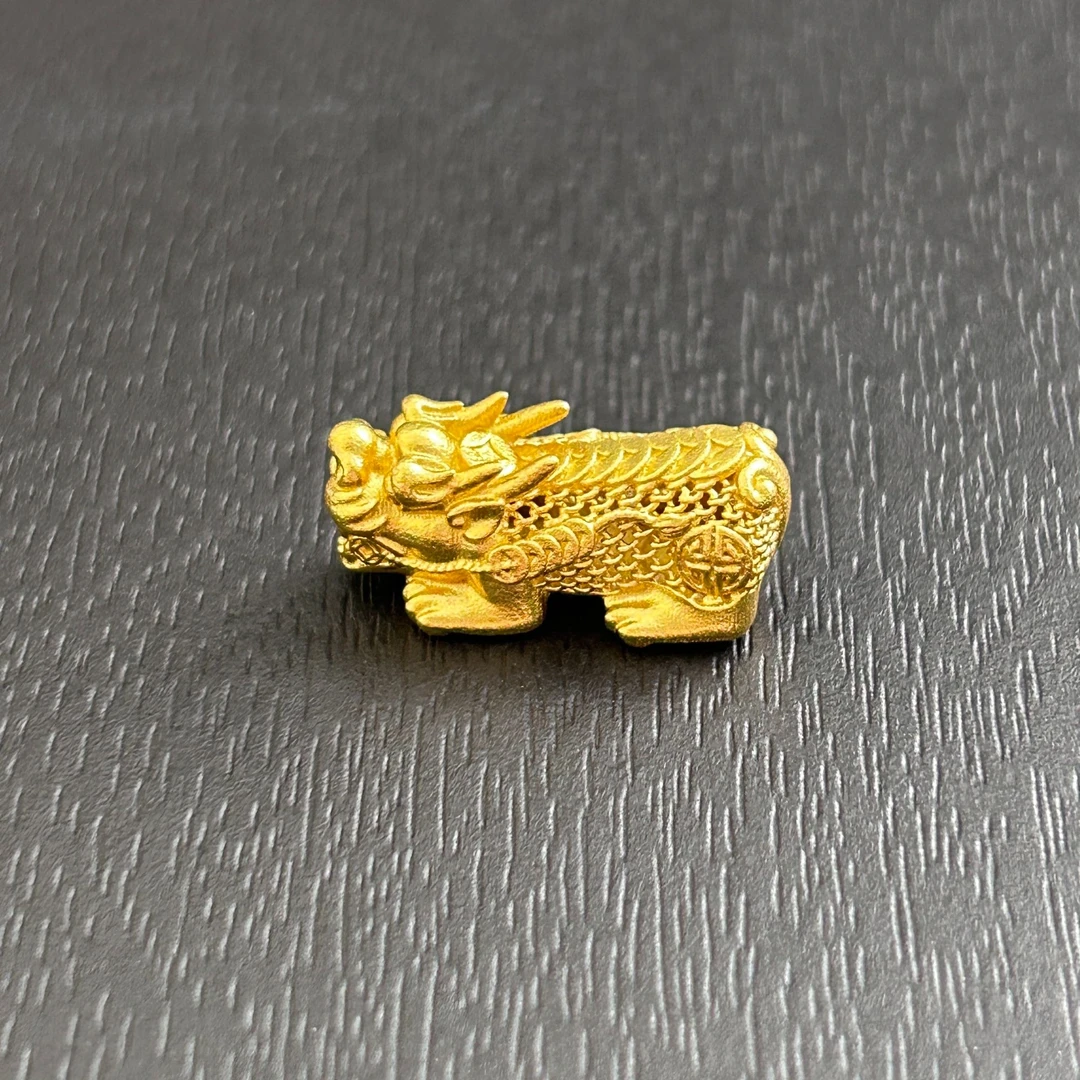 吊坠足银 【MZ】足银花丝貔貅配件PJ485