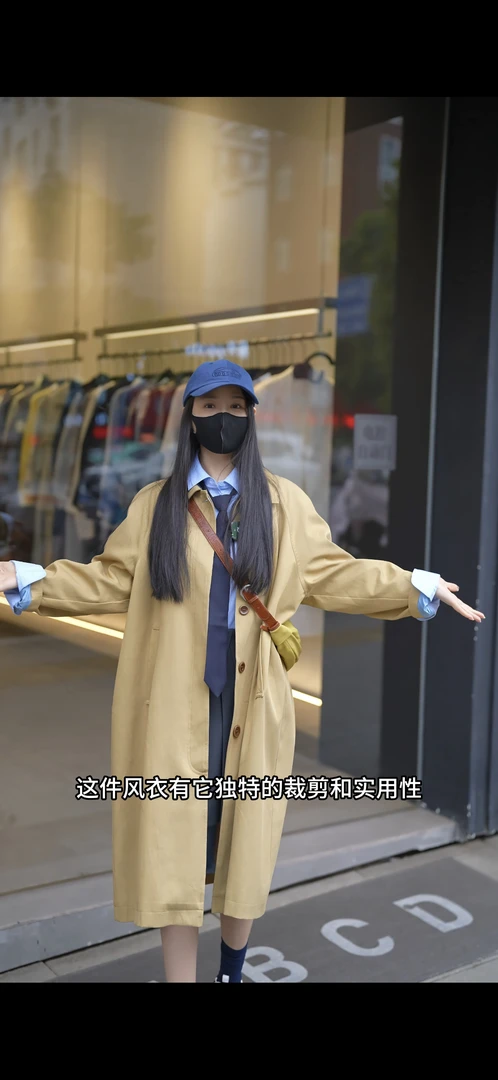 2025春季新款宽松韩版卡其色风衣外套女小个子气质英伦风廓型工装