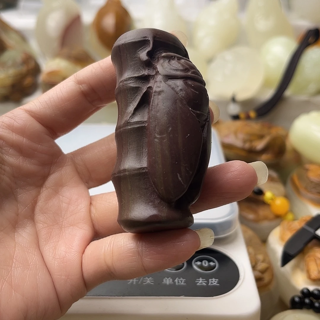 石材古青石不退换蝉微瑕