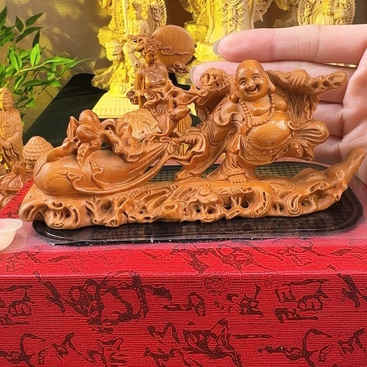 柏木（崖柏）布袋弥勒