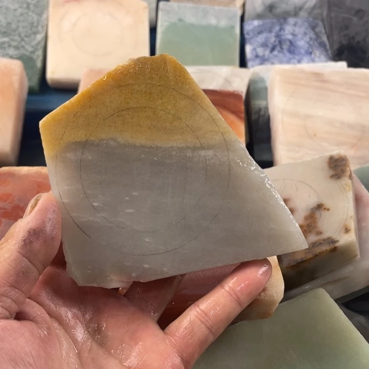 未镶嵌石英质玉珠宝半成品福利俏黄