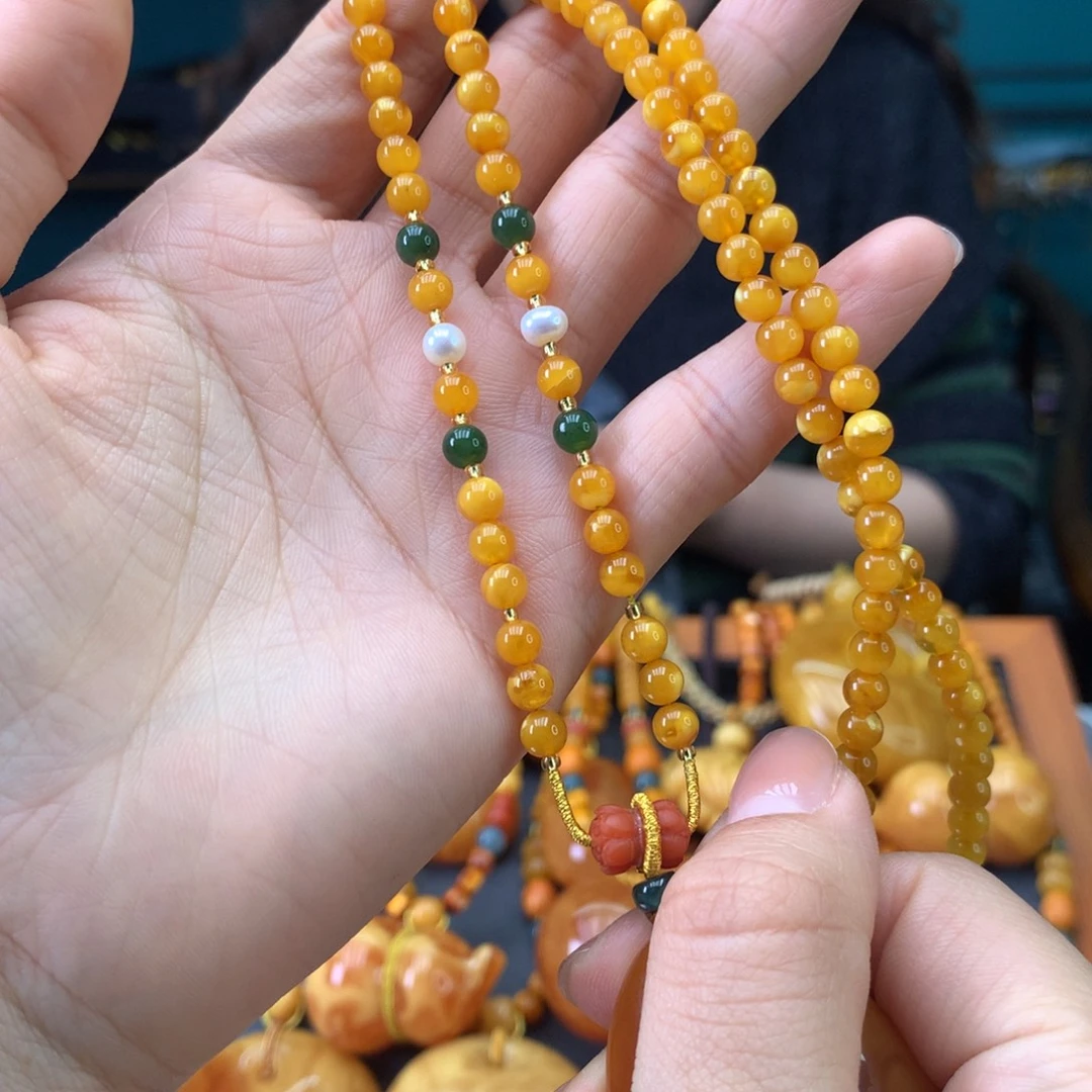 蜜蜡未镶嵌裸石蜜蜡挂链