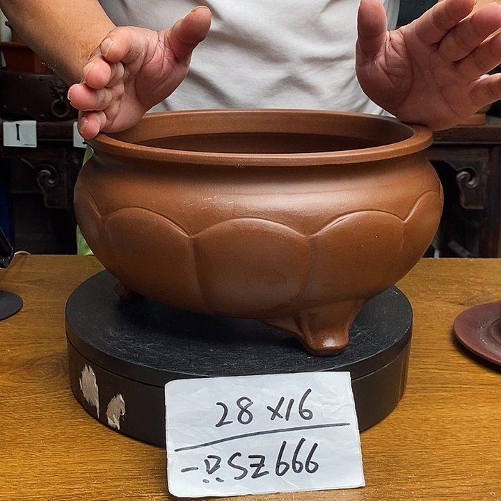 紫砂花盆货号一只SZ666