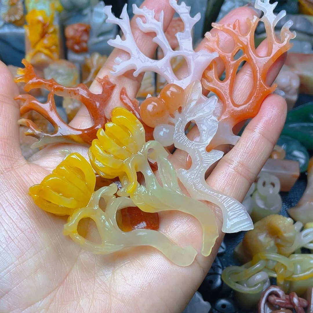 青田石印石下*茶纯手工