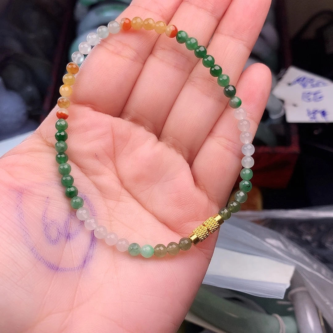 定制翡翠未镶嵌手链卡4