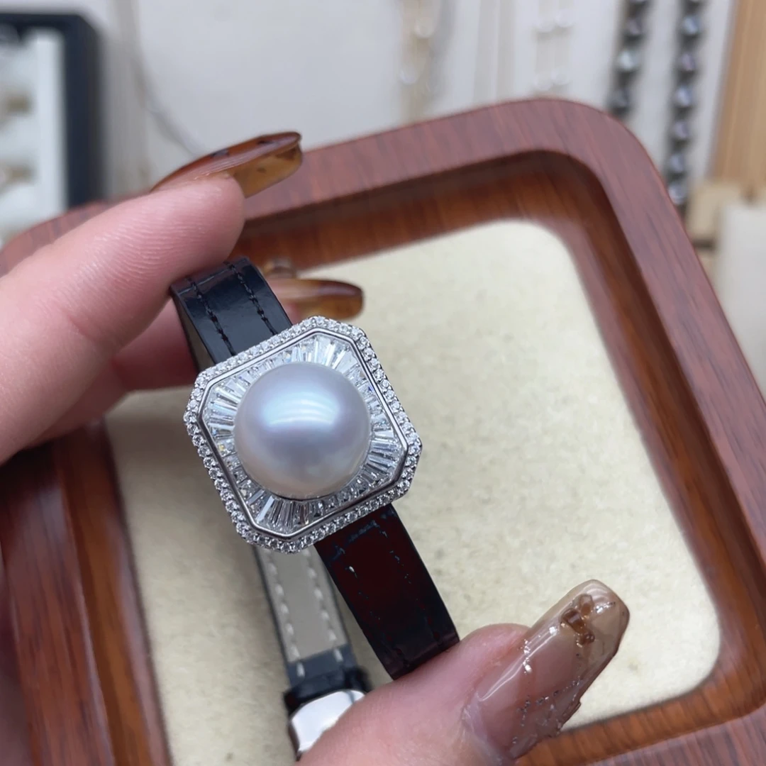 手链海水珍珠银S925镶嵌S94