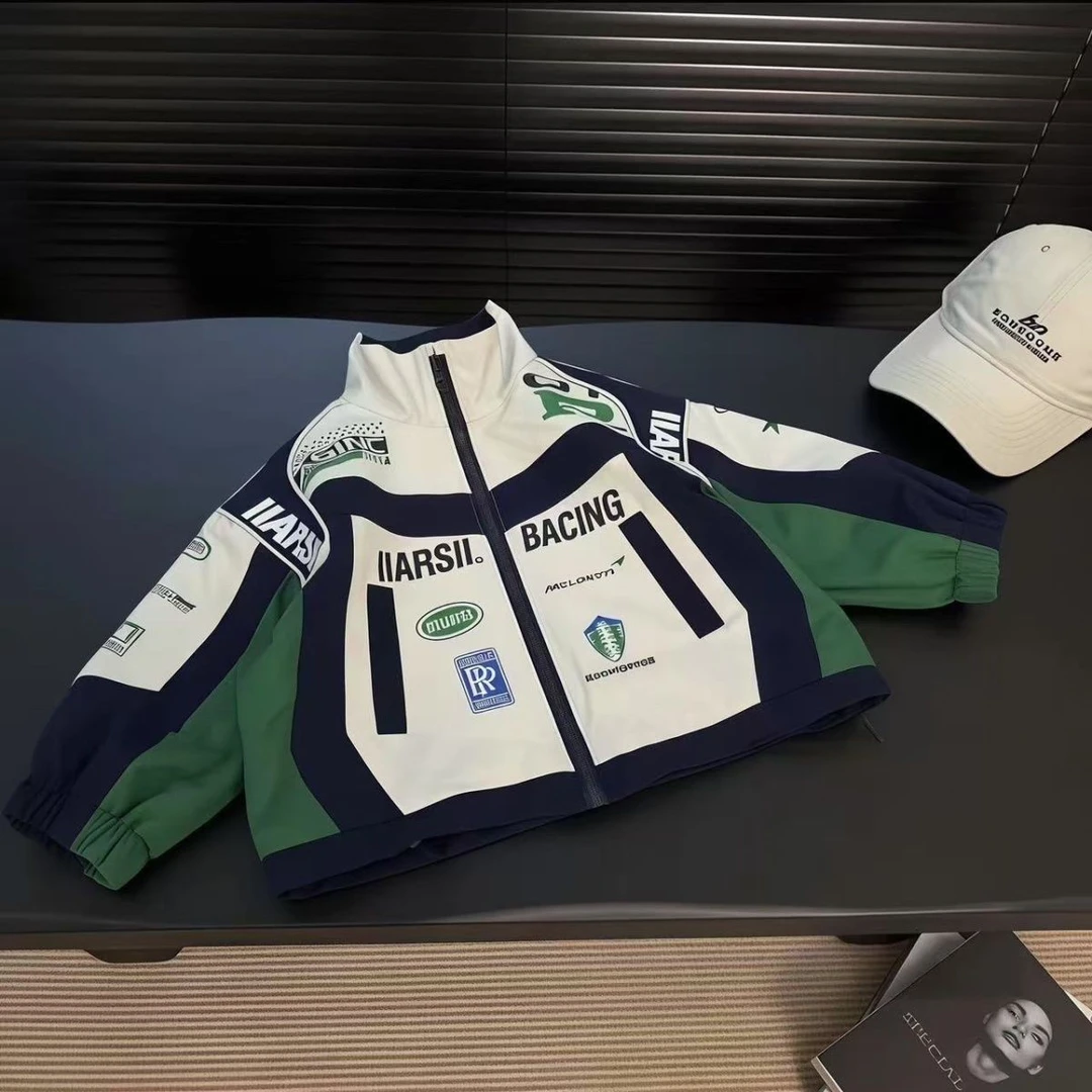 【星点】男童秋季外套2025春秋新款中小儿童帅气赛车服宝宝百搭