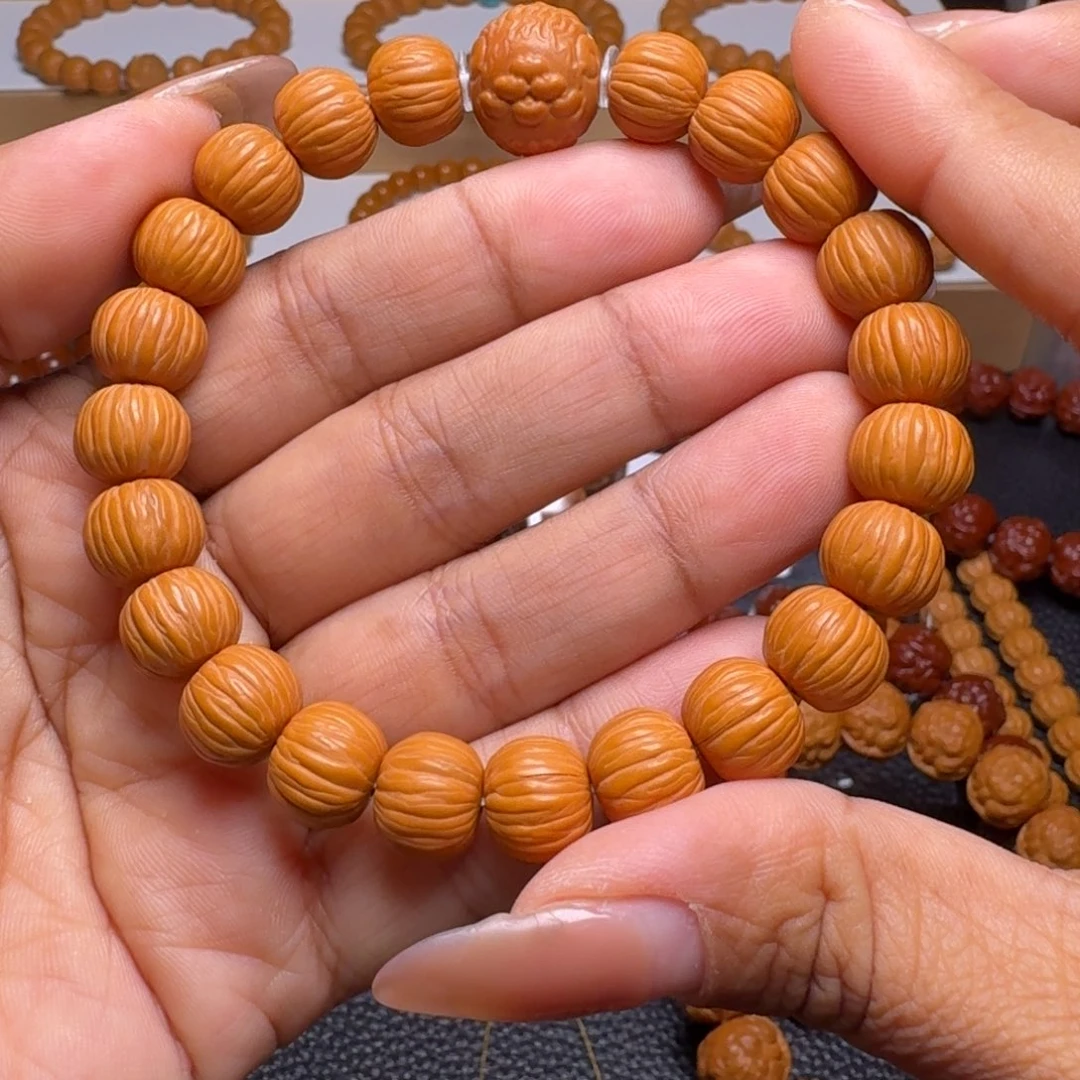 桃核吊坠精修911猴头