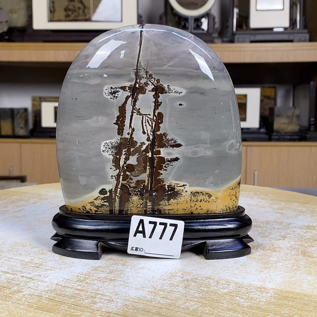 印石昌化石广西国画石摆件