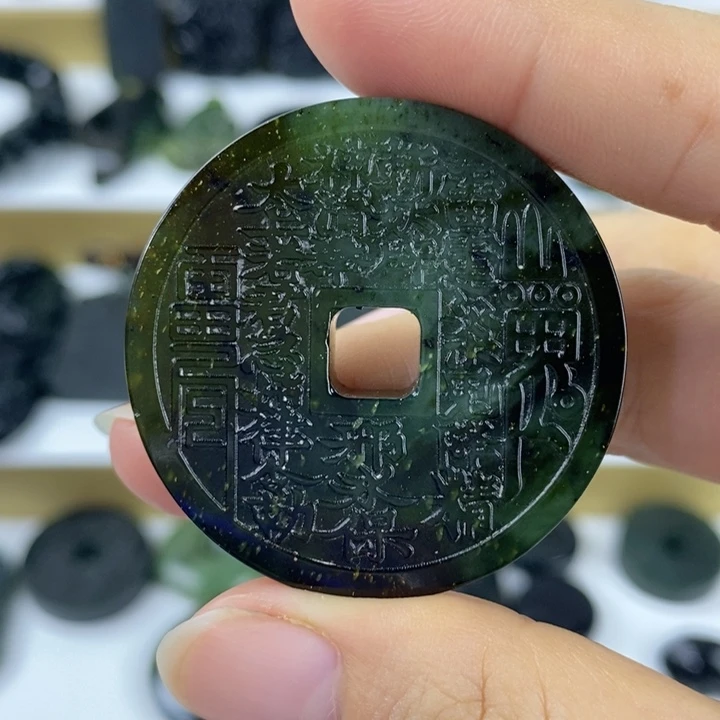 蛇纹石玉未镶嵌吊坠(不含链)