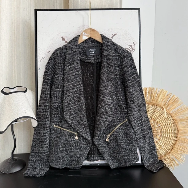 0307短款通勤常规长袖显瘦时尚百搭外套