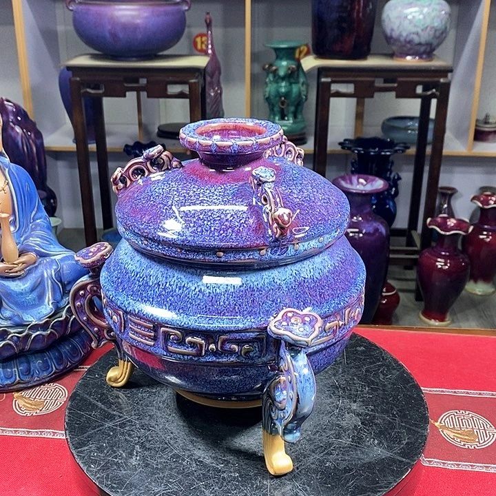 瓶中国神垕精品钧瓷