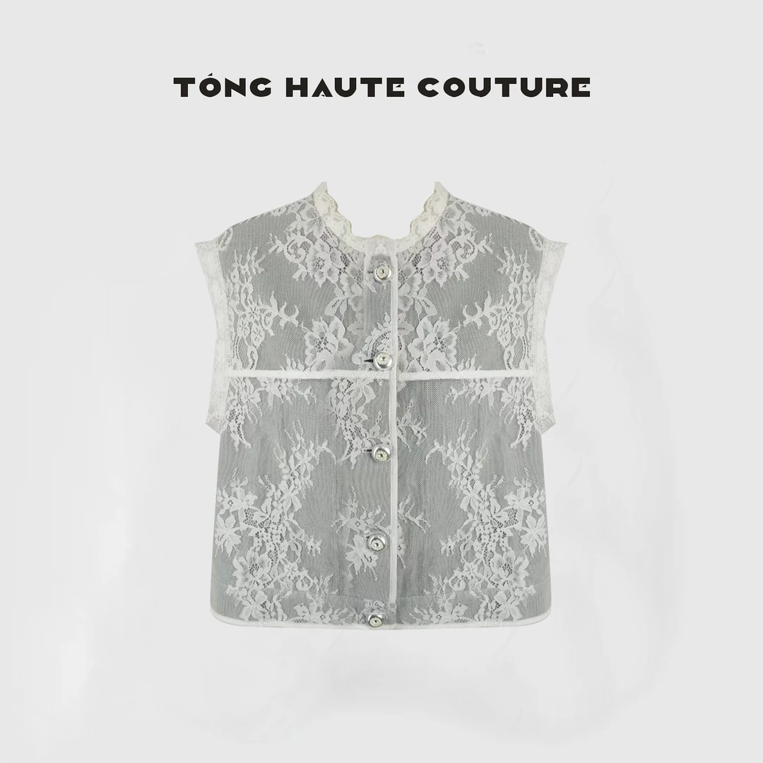 【钰眠】25年早春高级感蕾丝轻奢显瘦马甲 YY130