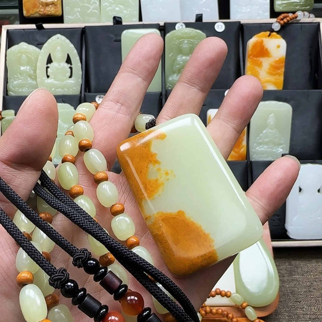 宋***】一物一拍皮色无事牌吊坠