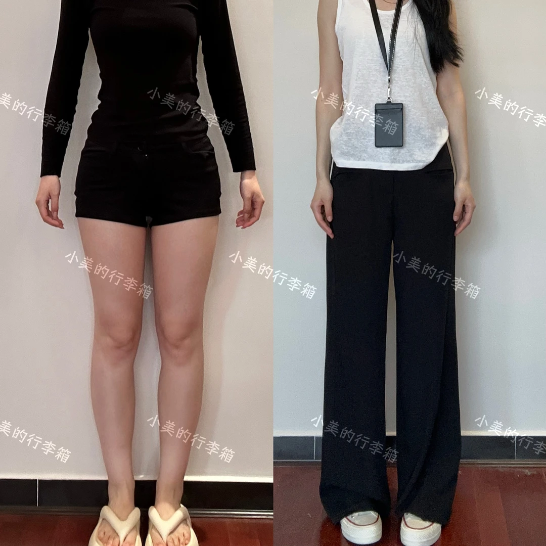 腿在裤中晃~ 2025初秋新款显瘦直筒裤高腰窄版阔腿裤简约百搭西裤