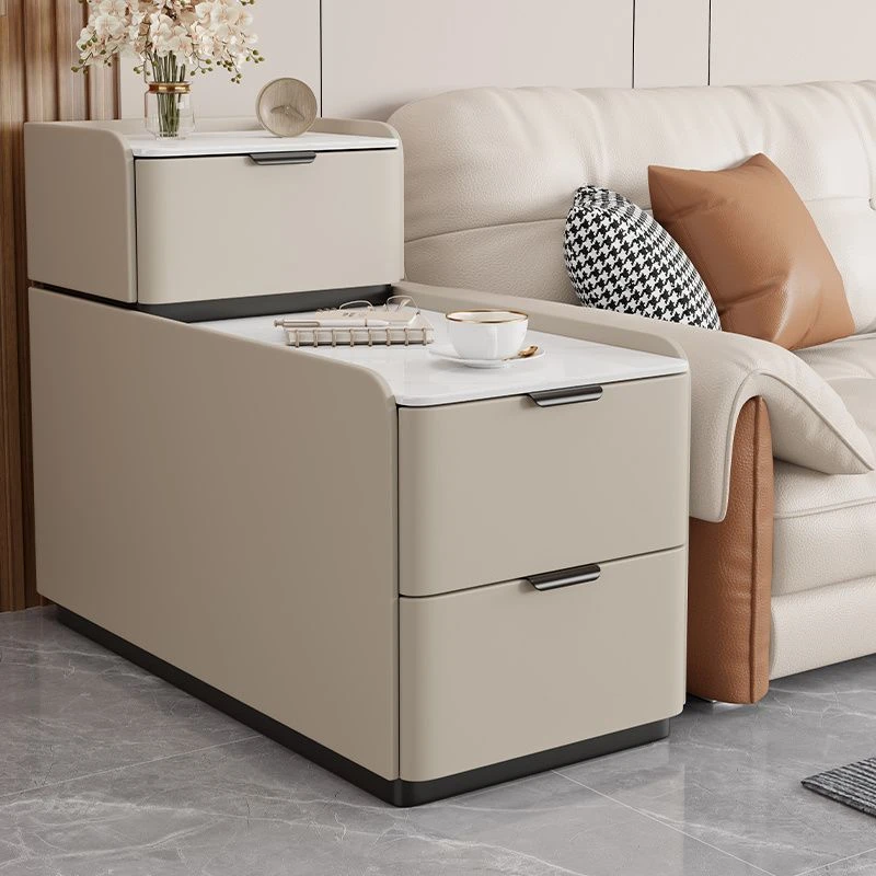 2025新款落地沙发边柜轻奢高级感实木小型夹缝简约现代边几侧边柜