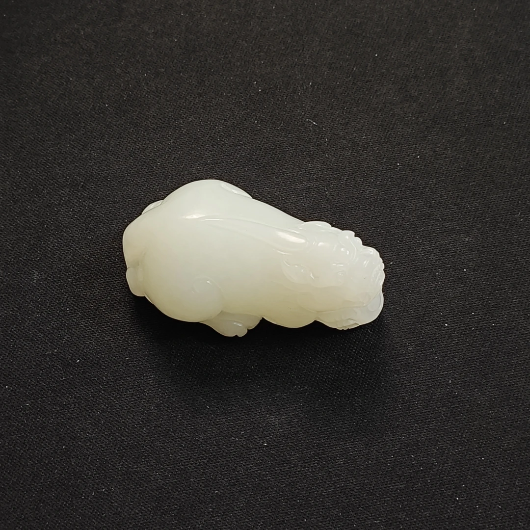 RC0999创汇期和田白玉貔貅吊坠