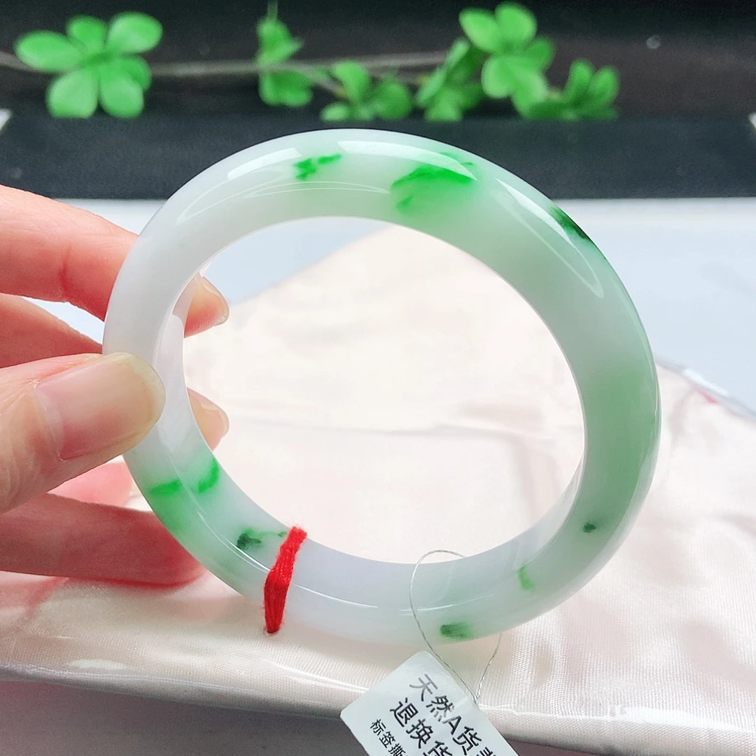 未镶嵌手镯翡翠58圈