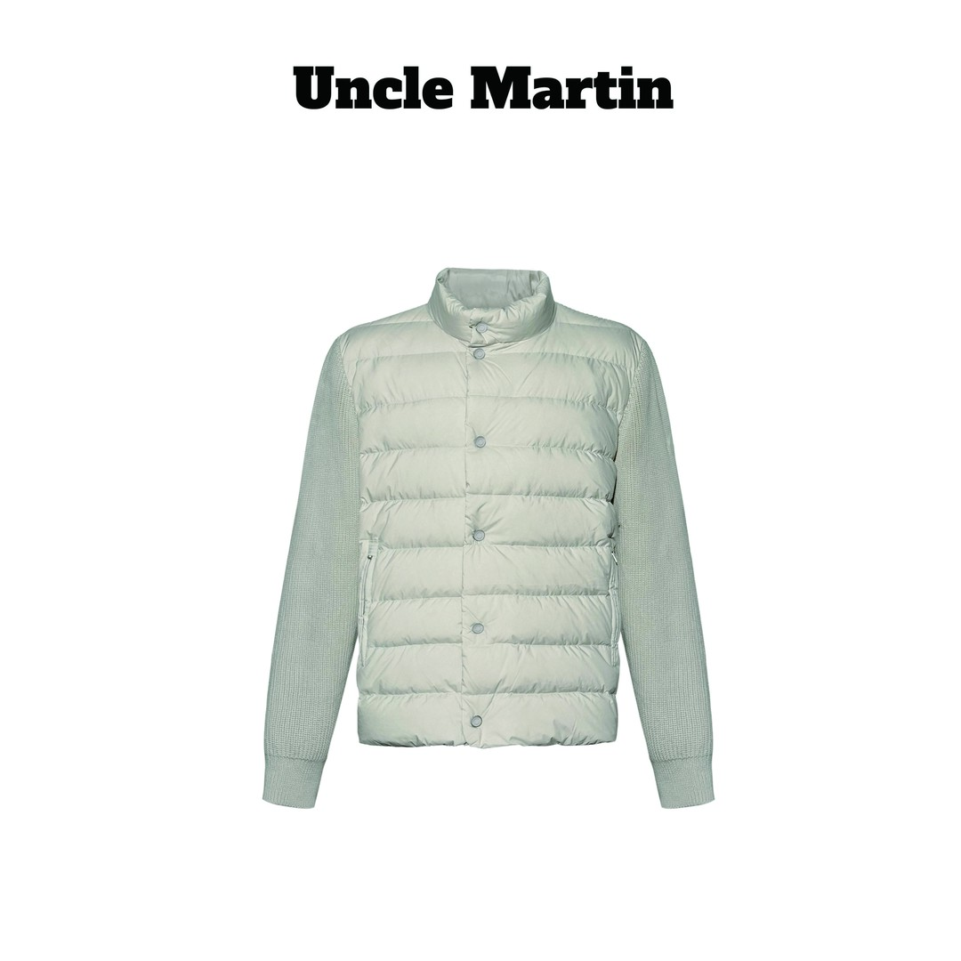 马丁叔叔『蒙家同款』冬季新款宽松保暖加厚加绒针织羽绒服 680