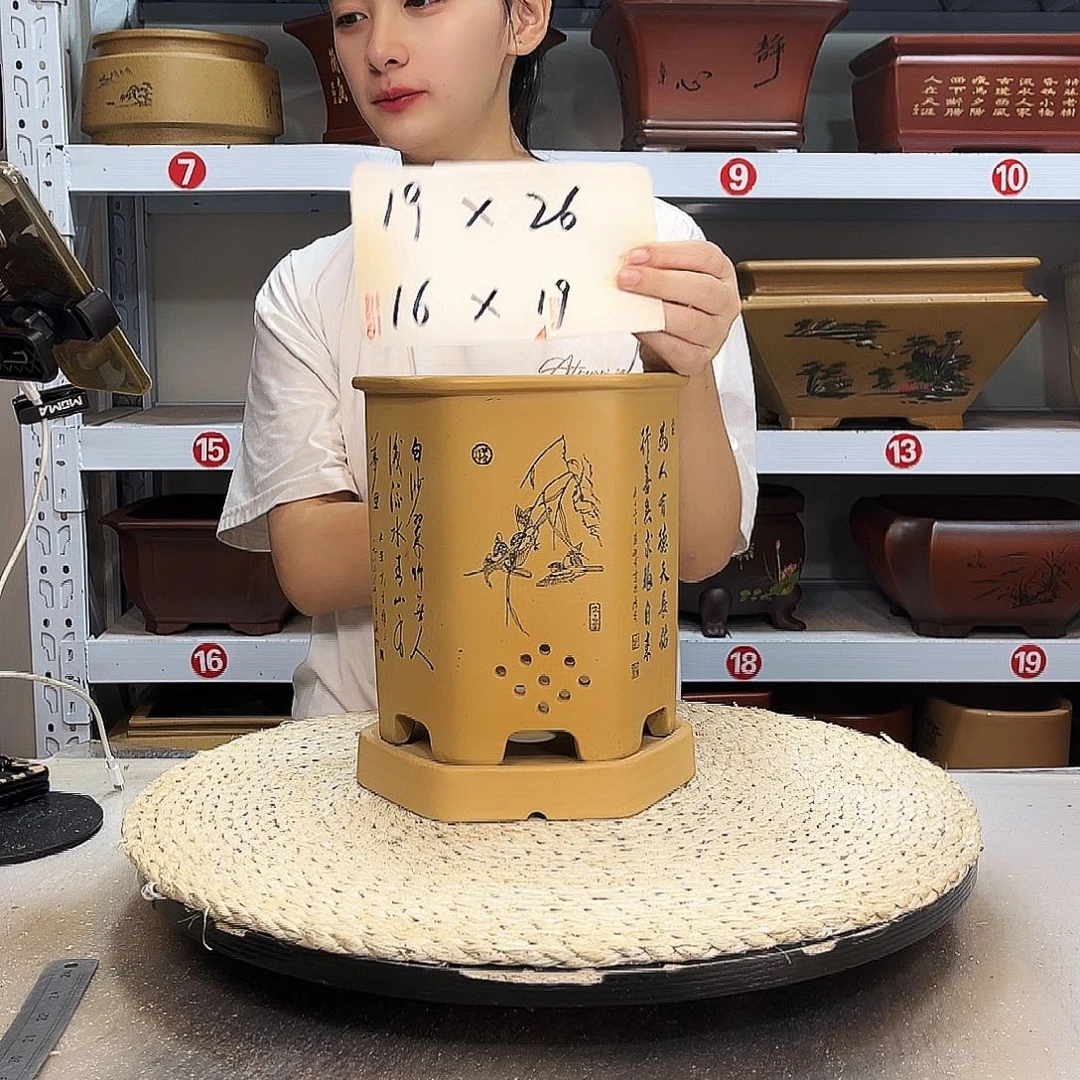 紫砂花盆紫砂花盆