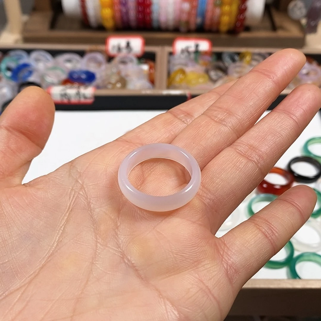 玛瑙/玉髓戒指未镶嵌鱼**辑