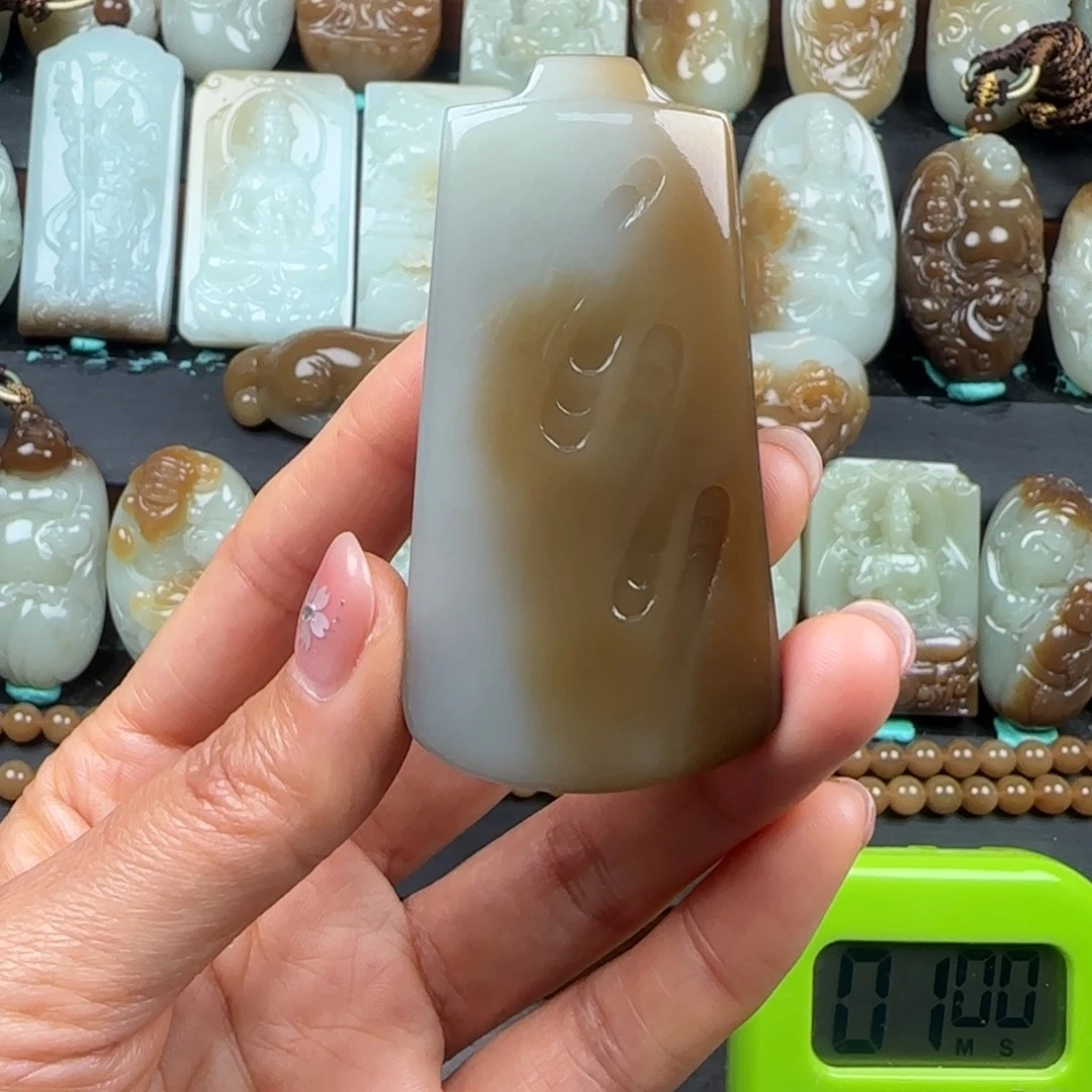 G***哥和田玉未镶嵌挂件