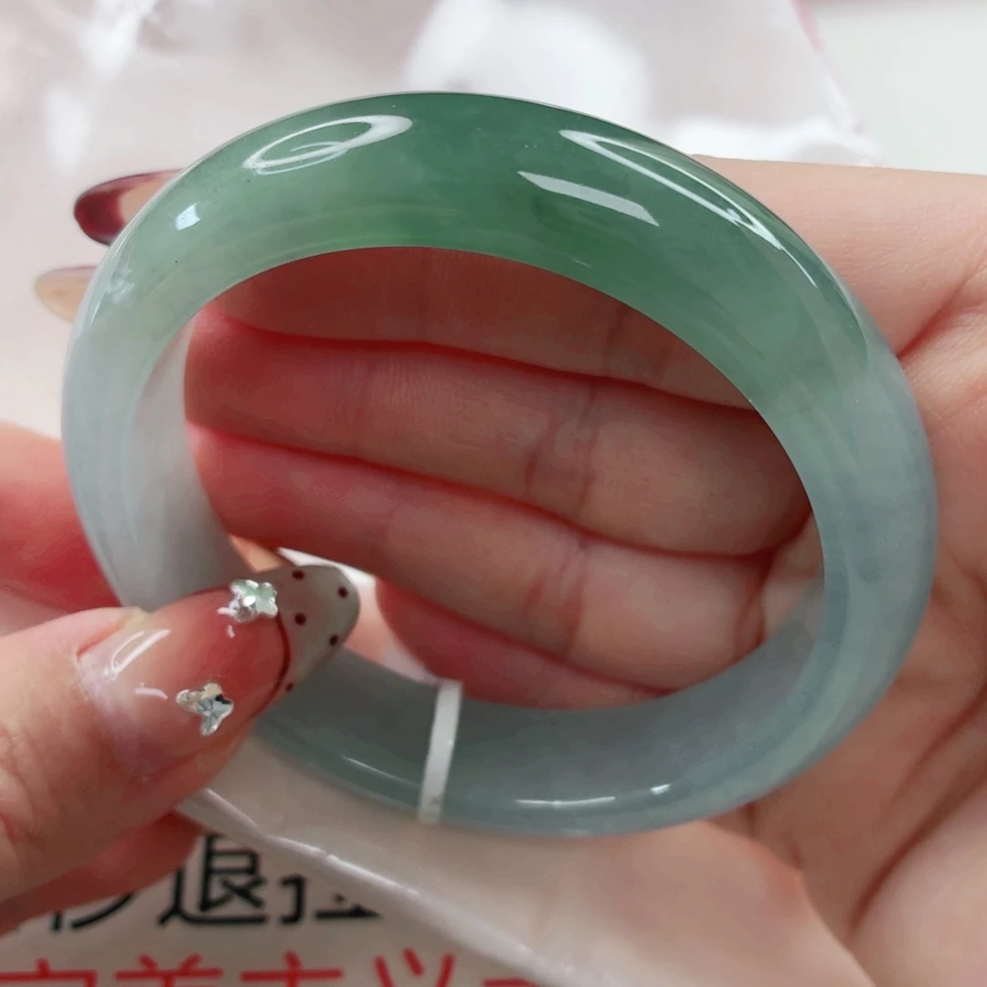 翡翠未镶嵌手镯56.5x325
