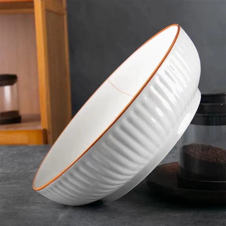 岁月静好9英寸浮雕汤盆2个装 破损补发