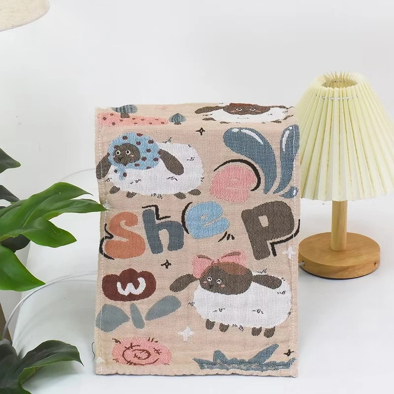 纱布纯棉超柔软毛巾成人洗脸巾《35*75》5条混色花型