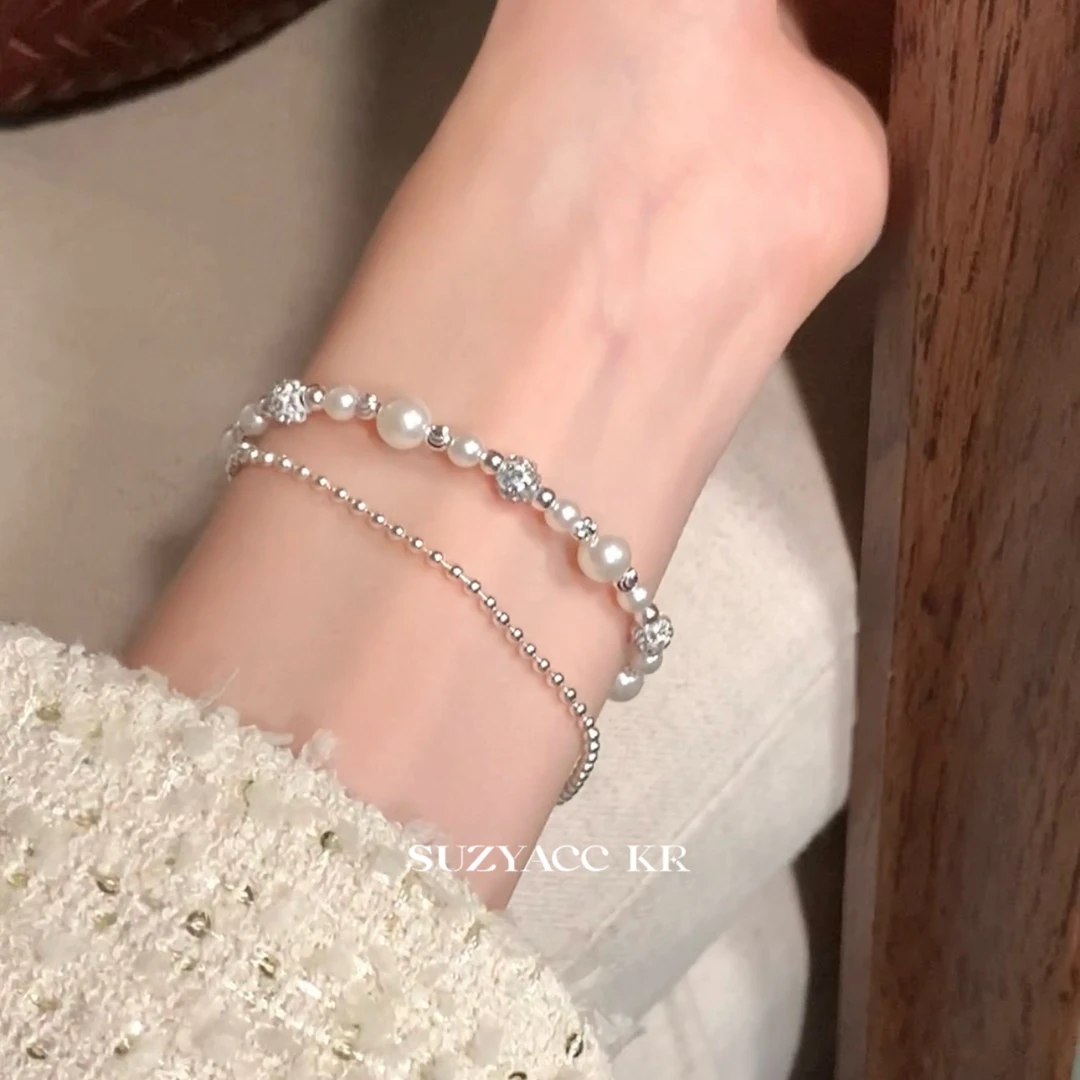 Suzyacc Kr 925银合成锆石手链 【闪耀巴黎】锆石手链DC0327