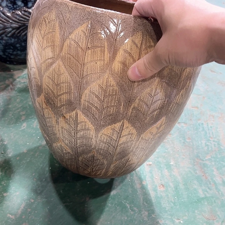 紫砂花盆花藤花盆花盆