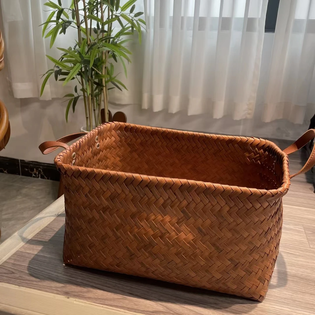 LZ046（邱峰专属）手工精美塑编收纳筐（拍一发二）