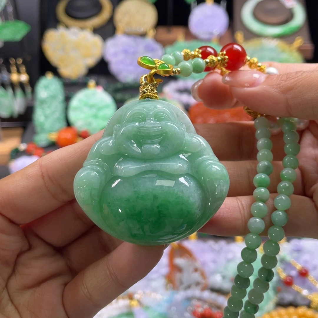 蔷***薇翡翠未镶嵌颈饰代编织