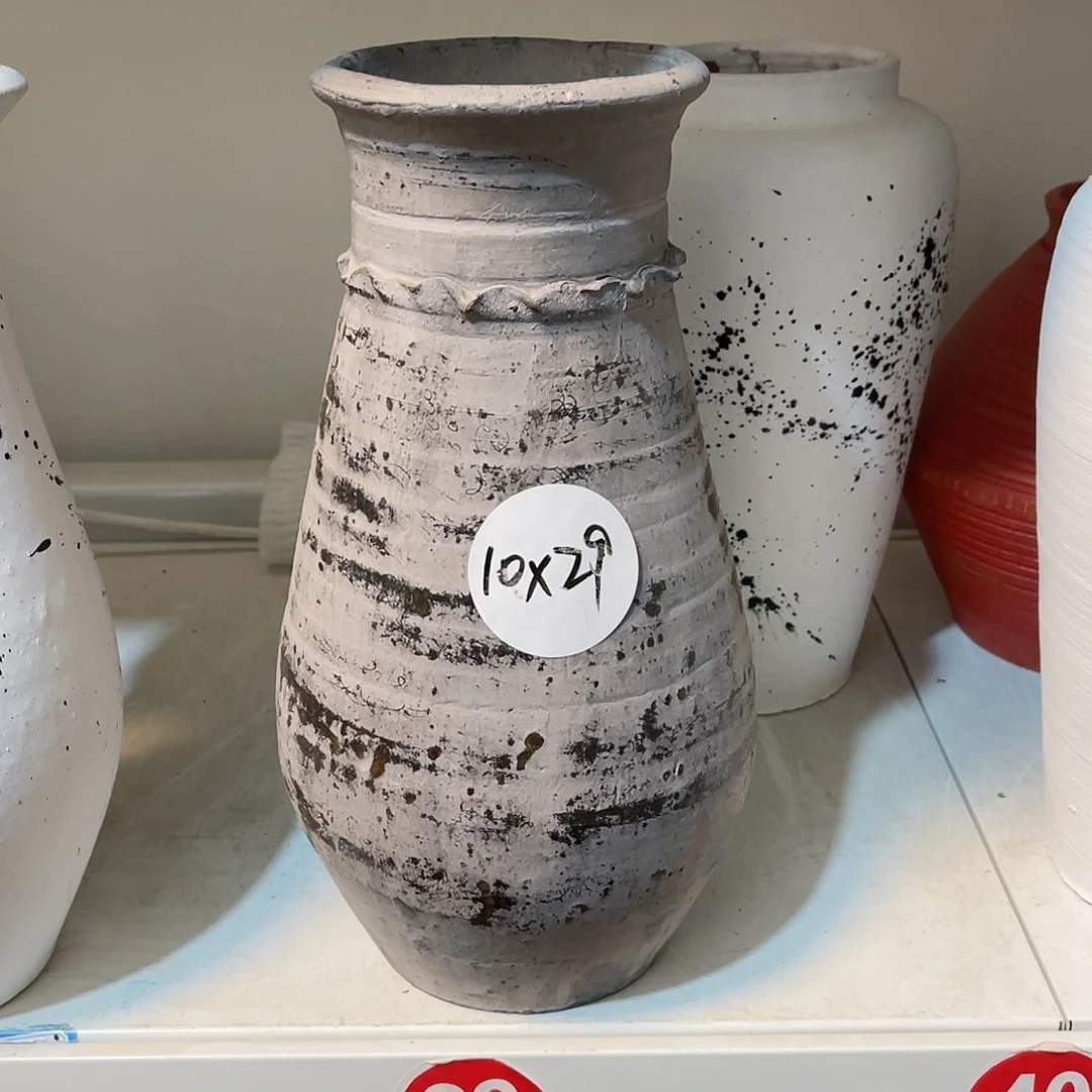 红陶无孔无孔口径10高度29