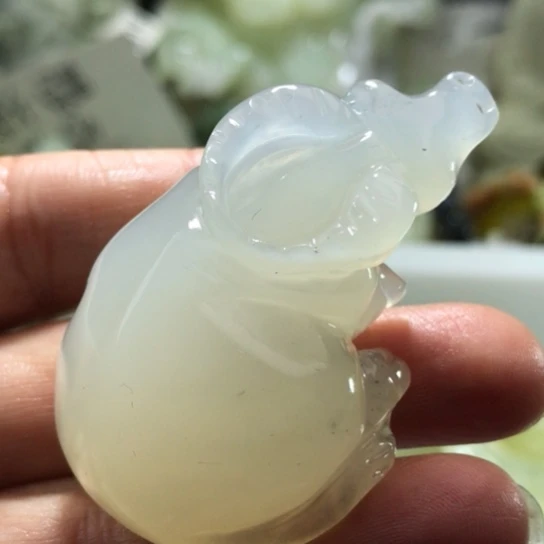 岫玉未镶嵌手把小手把