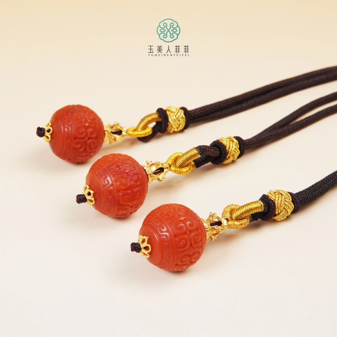 石惑珠宝@南红吊坠-约16mm+-多样性发一