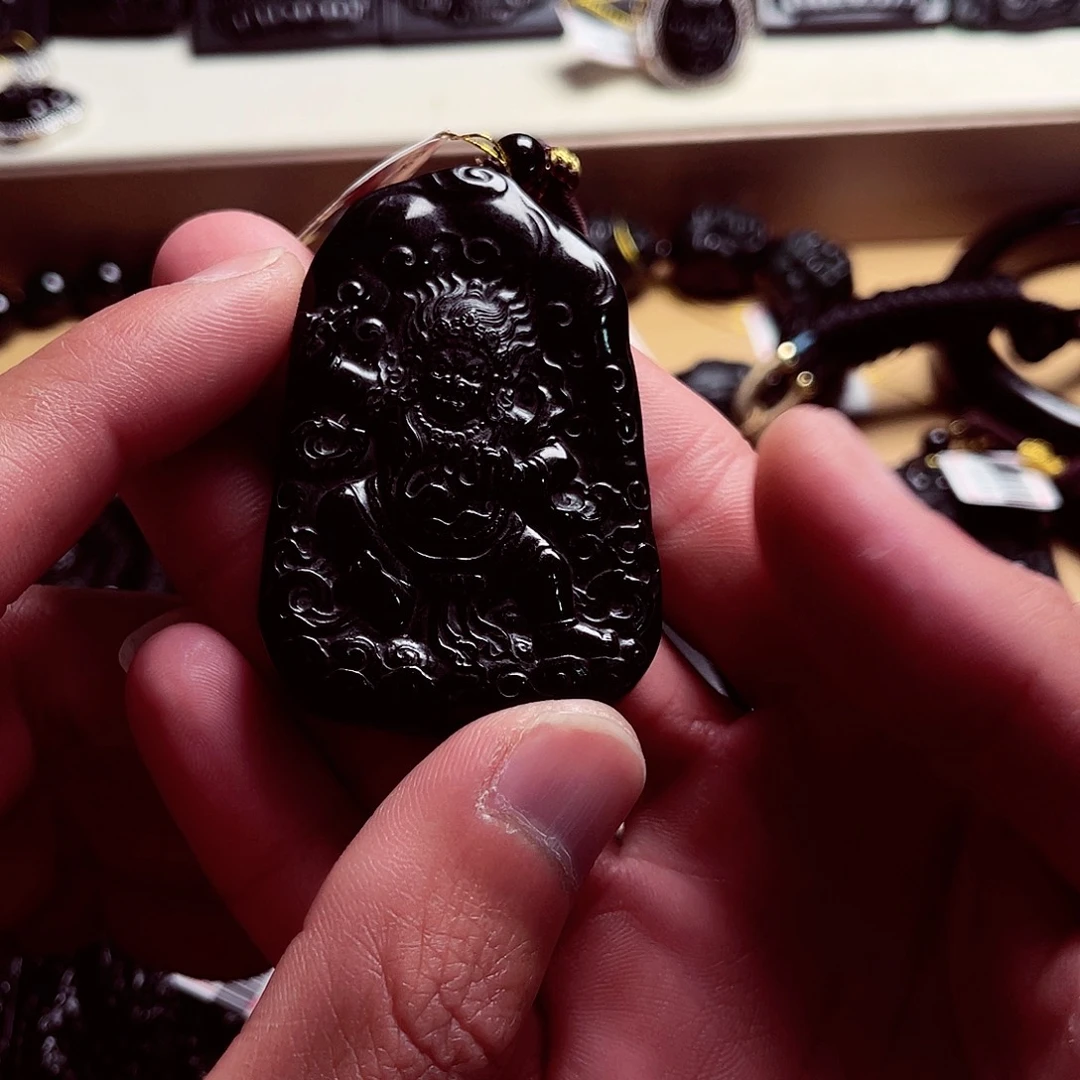 天然缅科a货 钢琴黑