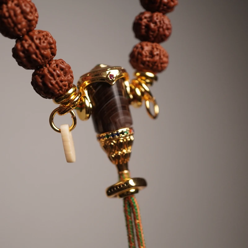 【聽風記出品】藏式文玩配饰珠改三通套装12.8*29