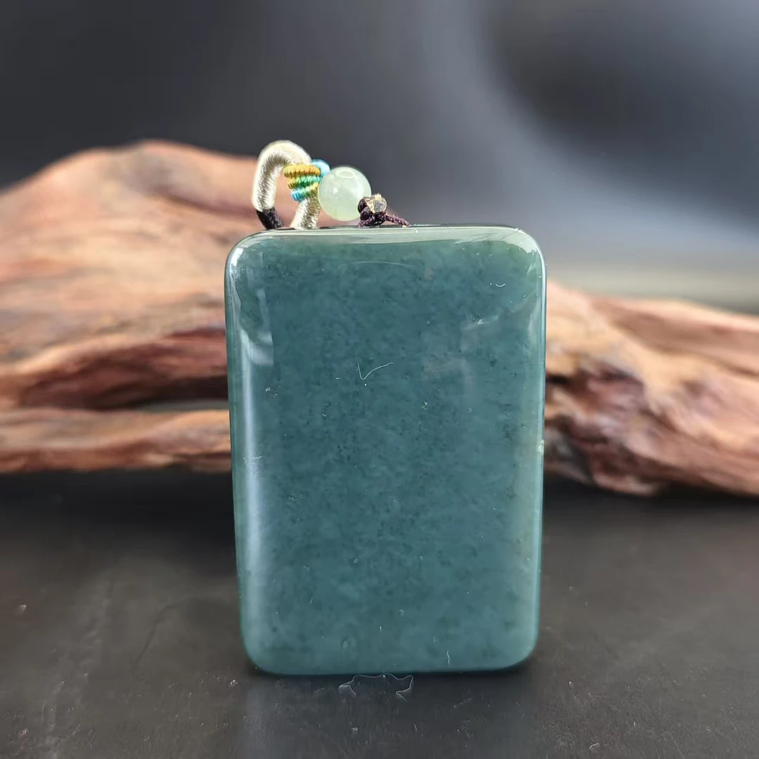 Z和田玉无事牌吊坠0514