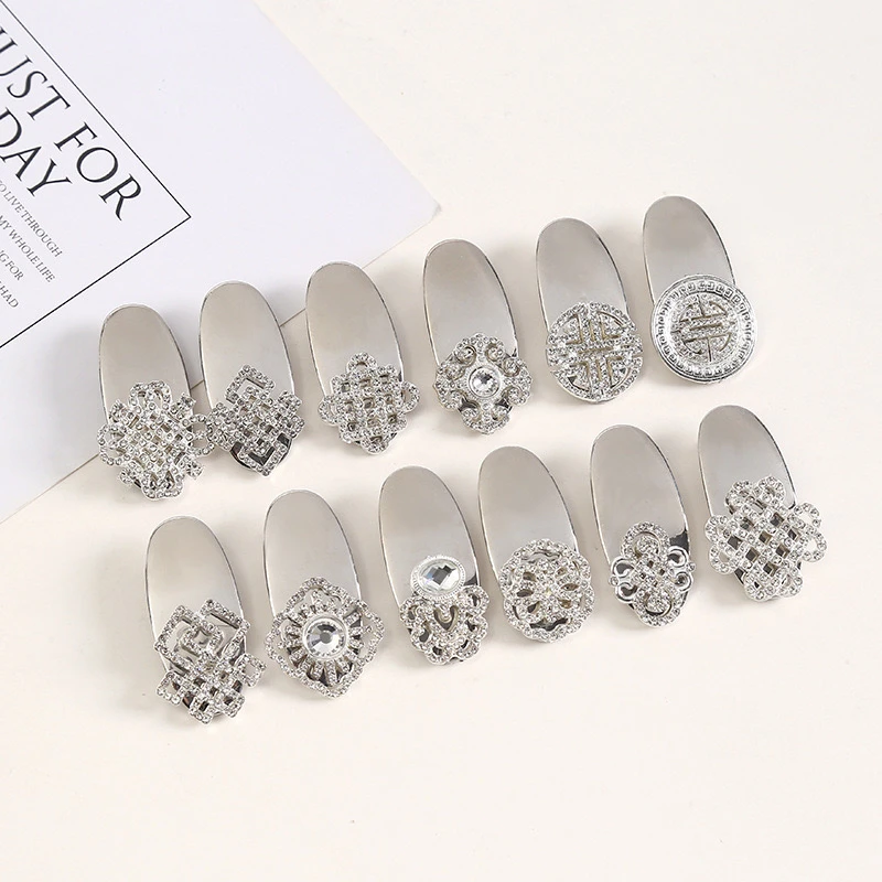 蒙古元素鸭嘴夹发夹百搭刘海夹中国结镶钻工艺民族风发夹