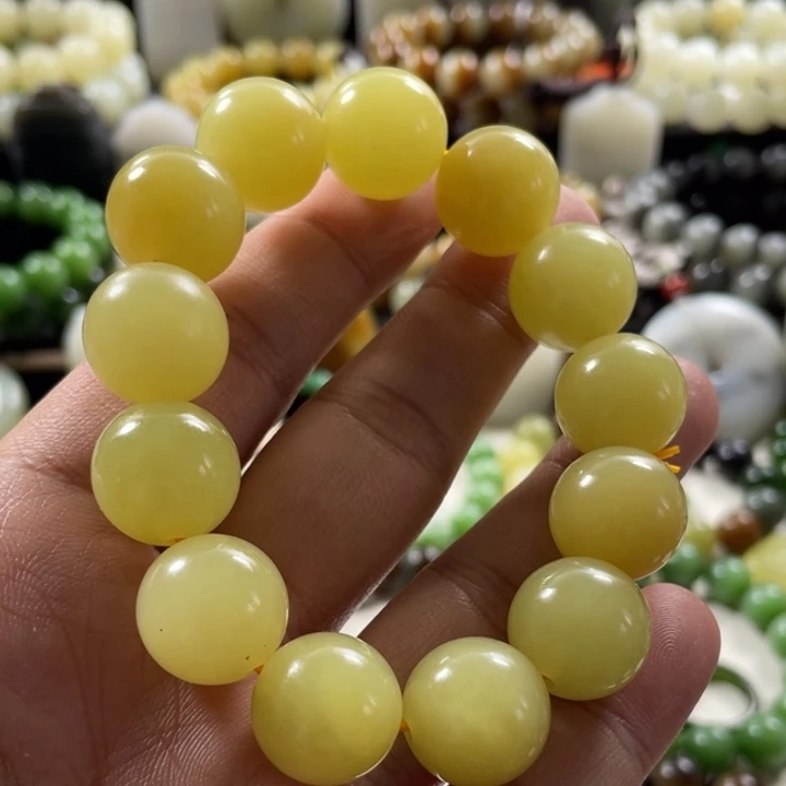 咕***哒和田玉未镶嵌手串