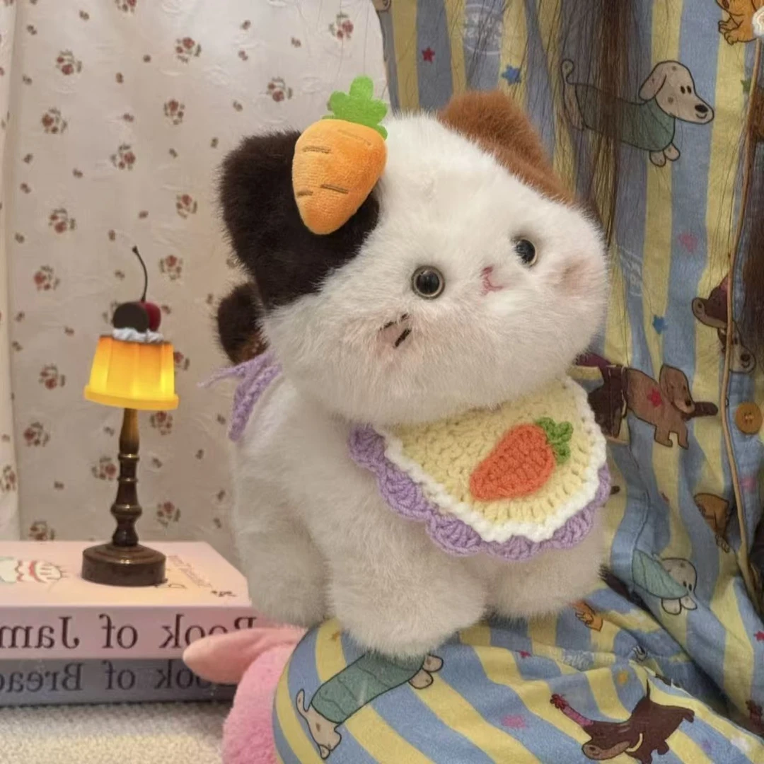 可爱猫咪毛绒玩偶三花猫公仔女睡觉闺蜜生日礼物桌伴娃娃送礼yj