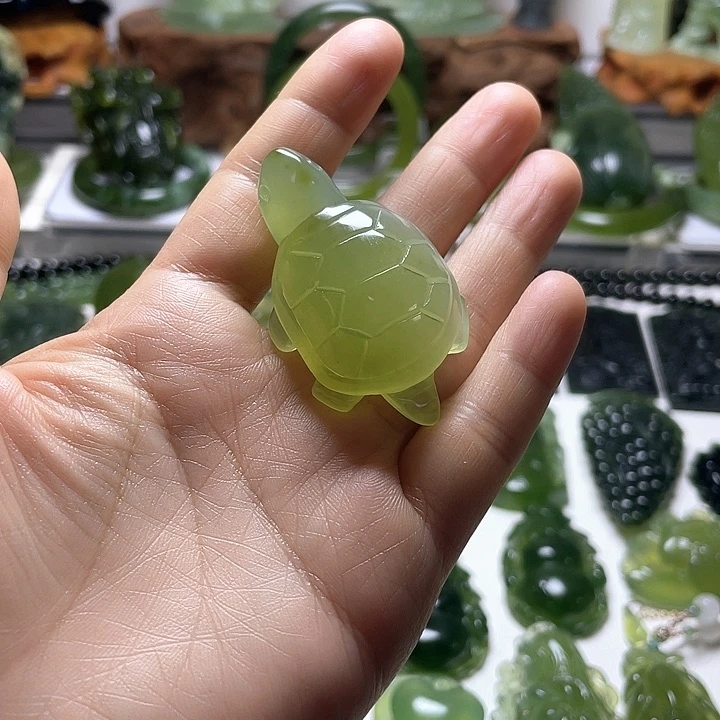 蛇纹石玉未镶嵌手把