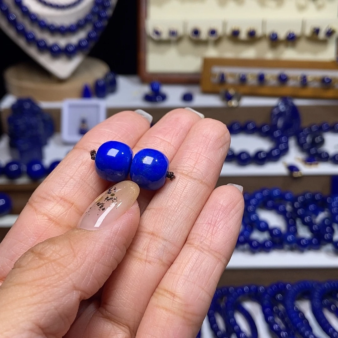 惊***浪青金石未镶嵌老矿精品11mm+