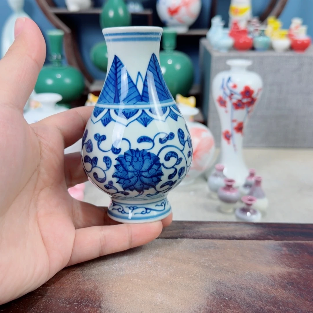 陶瓷手工小花器摆件