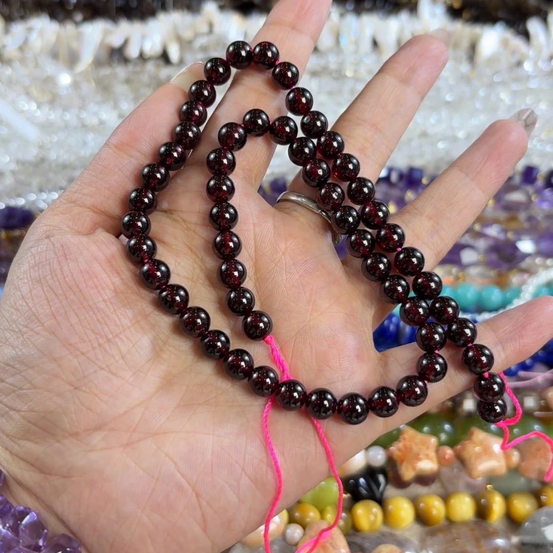 玛瑙/玉髓未镶嵌珠宝半成品天然石榴石卡7.8