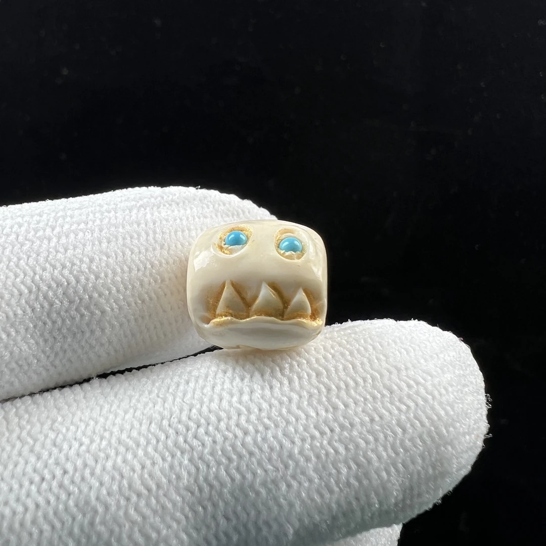 X7534天然猛犸牙 配饰 12mm支持鉴定 假一罚四