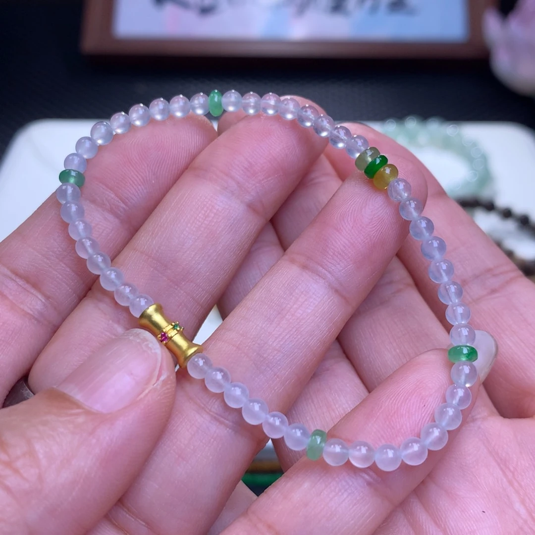 未镶嵌手链翡翠翡翠手串卡3.5